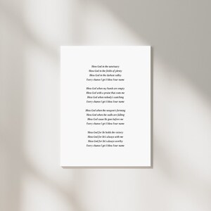 Modern Wall Decor Print | Christian Wall Art | Digital Print | Bless God