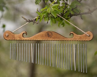 Sound Healing Wind Chimes: 33-Chime Meditation Instrument