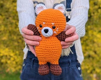 Amigurumi Crochet Pattern for Red Panda