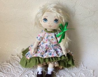 Cute girl Doll with Dress Toy Children's Kids Handmade