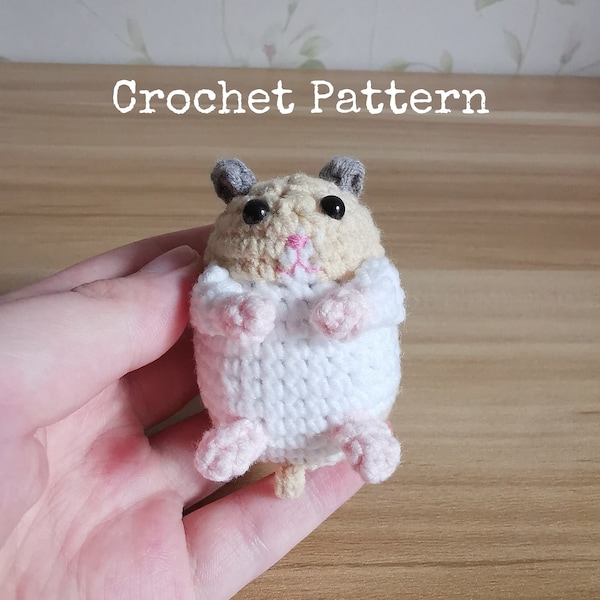 Syrian Hamster,Golden Hamster,crochet pattern,amigurumi pattern,PDF file