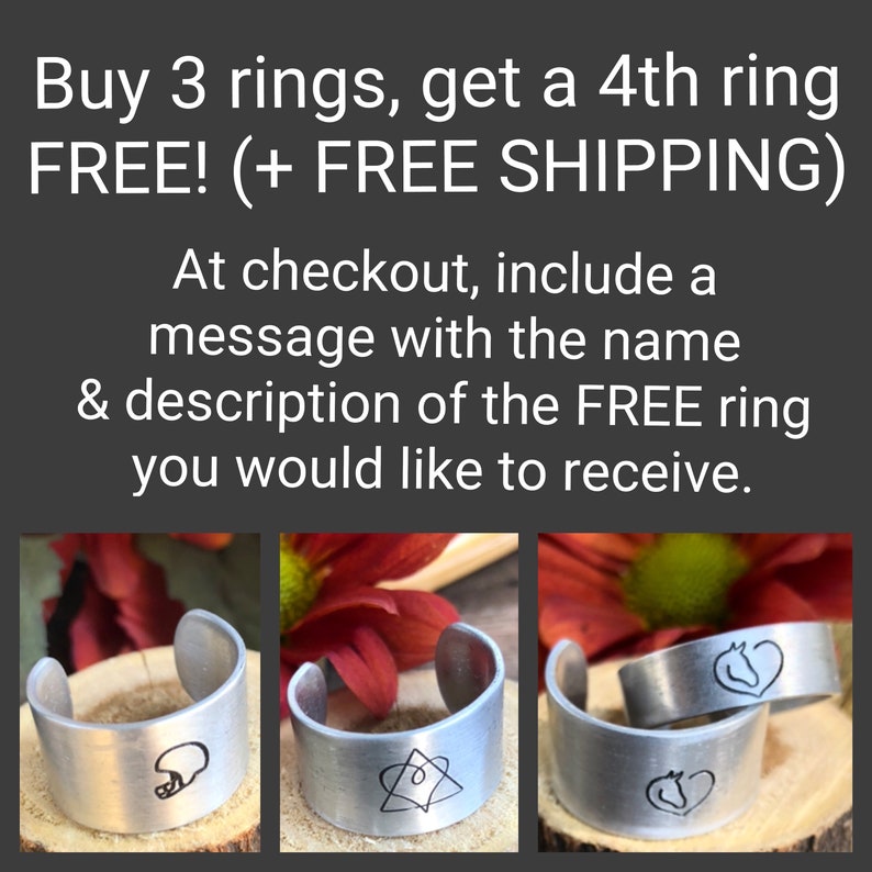 Swirl Snowflake /& Fire Adjustable Rings