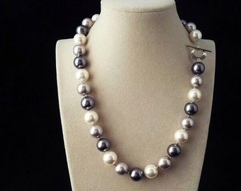 Natural Black Akoya Cultured Pearl Ring Size 7 8 9 TM Charming DealShow