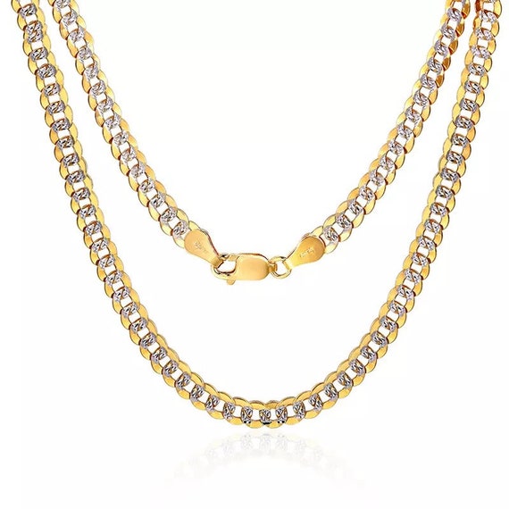 Men 18k Pure Gold Necklace Au750 Solid 