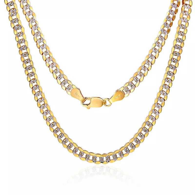 Men 18k Pure Gold Necklace Au750 Solid Gold Chain Men Jewelry Fine Jewelry