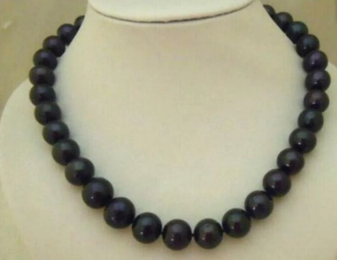 Real black pearl necklace Clearance