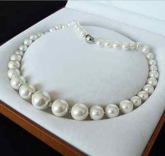 Graduated Pearls Genuine 8-16mm White 