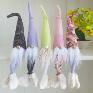 Spring Gnomes Easter Gnomes Floral Gnomes Springtime Gnomes Bright Colored Gnomes Pastel Gnomes