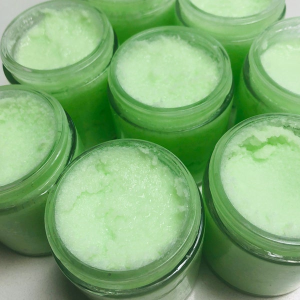 Whipped Luxurious Salt Scrub cream-soap/With Homemade liquid Castile soap/Vegan