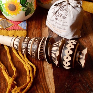 Hand Carved Mexican Molinillo Wooden Hot Chocolate Whisk