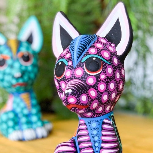 Xolo Dog Sculpture Dia De Los Muertos Sugar Skull Dog Etsy