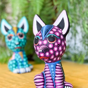 Xolo Dog Sculpture- Dia De Los Muertos, Sugar Skull Dog, Halloween Decor