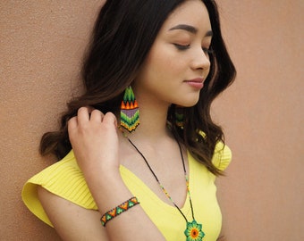 Huichol Earring Set