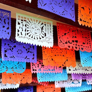 Papel Picado, Mexicaanse Papel Picado-banner, Fiesta-banner, Dia De Los Muertos, Dag van de Doden