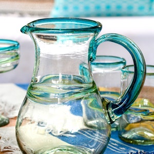 Hand Blown Glass Pitcher