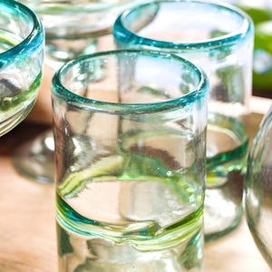 Hand Blown 16oz glass