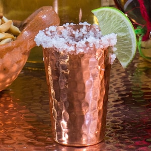 Vasos de chupito de cobre