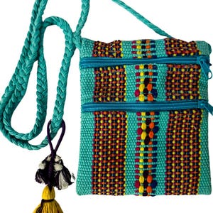 Mexican handmade cotton crocheted crossbody bag