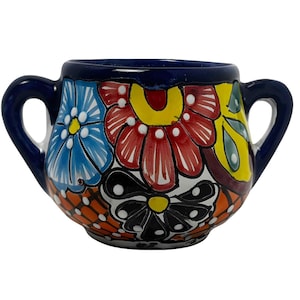 Talavera Hand-Painted Mexican Sugar Jars