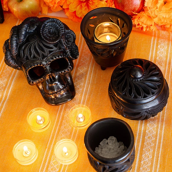Dia De Los Muertos Set, Ofrenda Set. Day Of The Dead Hand Made from Mexico