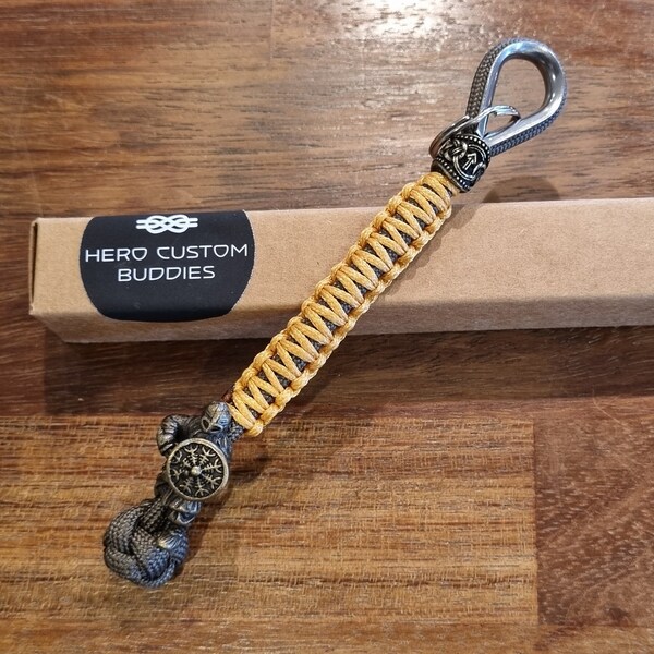 Viking Warrior Paracord Keychain EDC