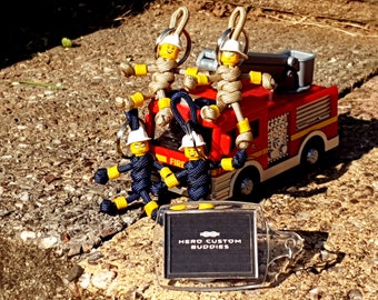 lego fireman keyring