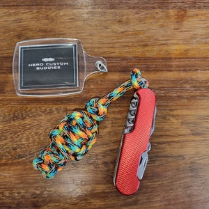 Para Flat Man Paracord Keychain 30+ colours