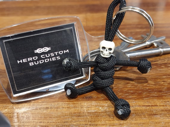 Buy Skull Skeleton Paracord Keychain Keyring Halloween Gifts 