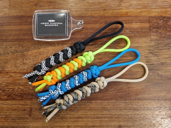 Paracord Lanyard Keychain Duo Coloured Snake Knot. 30 Colours 