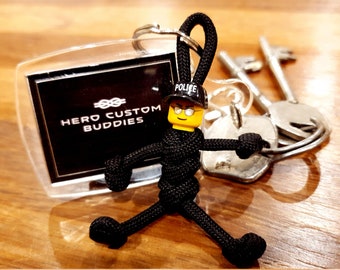 Police Officer Policeman Policewoman Constable Paracord Keychain