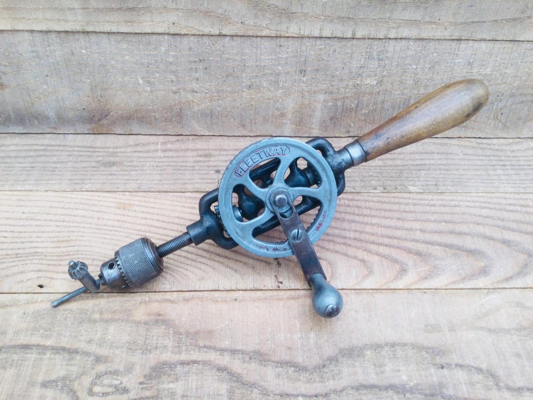 Vintage Fleetway Double Pinion Hand Drill Made in England - Etsy