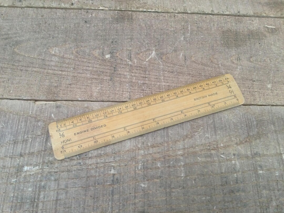 Engine Divided Ruler Plastic Vintage HONI Engineers Engine Divided Boxwood Rule - British Made - Etsy