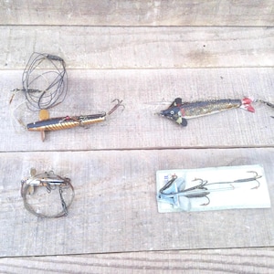 Vintage 4 Fishing Spinning Lures Vintage Angling Lures