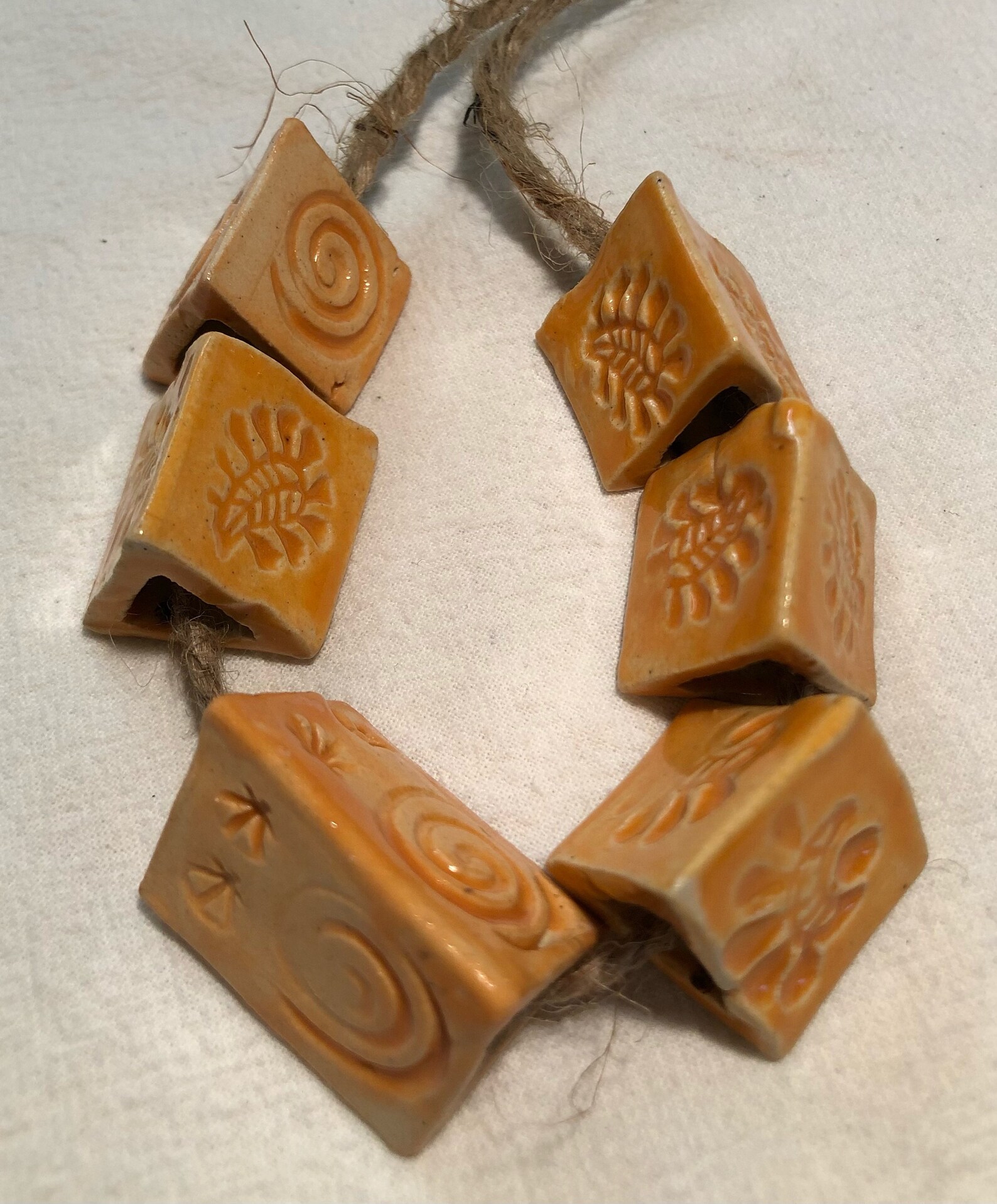 Handmade Ceramic Macrame Bead sets Etsy