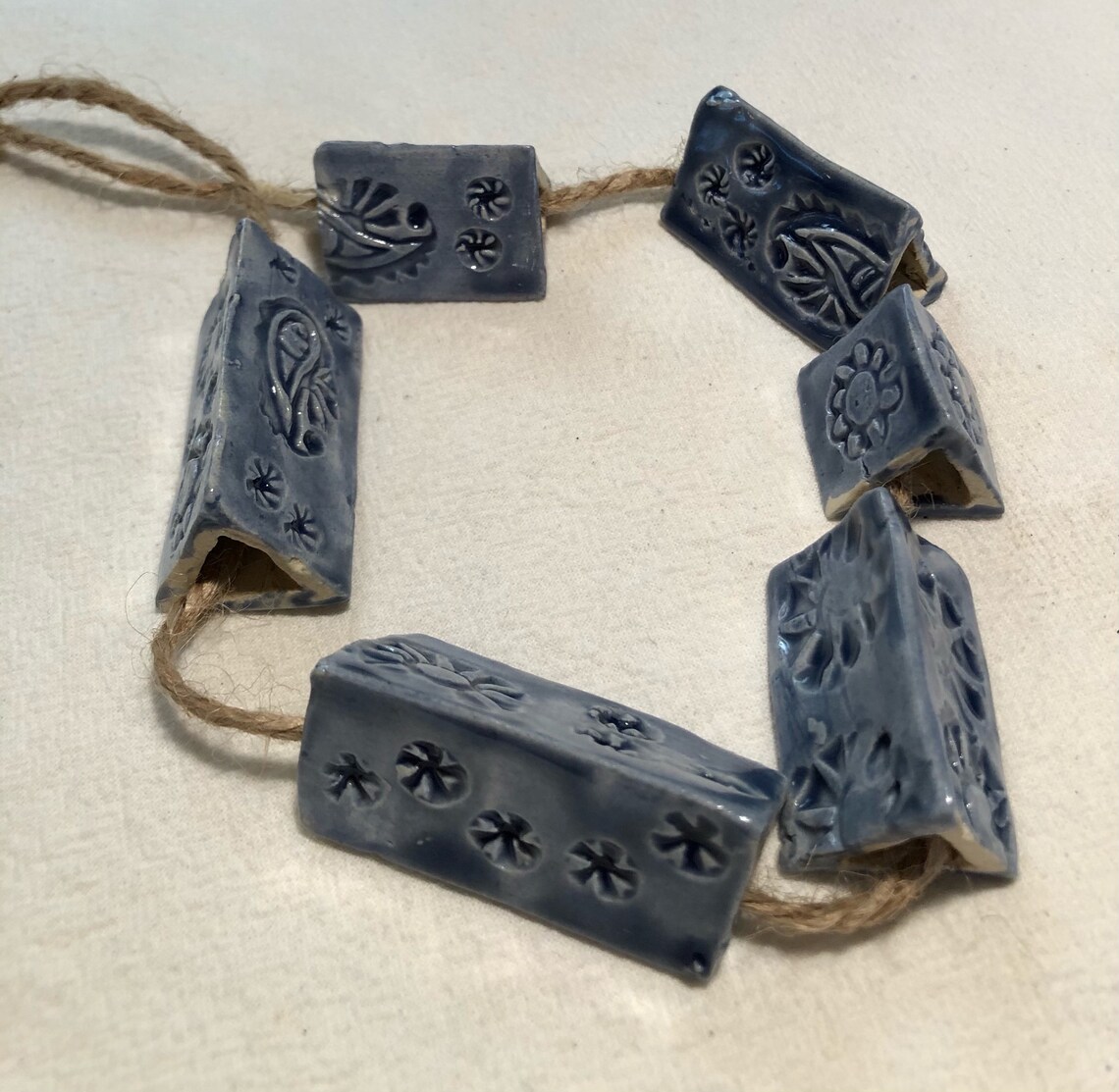 Handmade Ceramic Macrame Bead sets Etsy