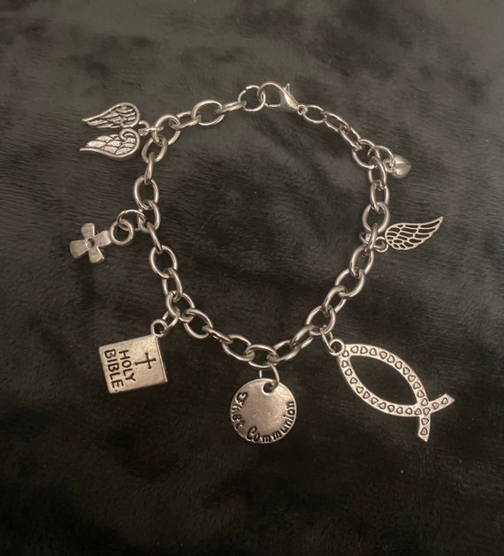 Communion charm deals bracelet