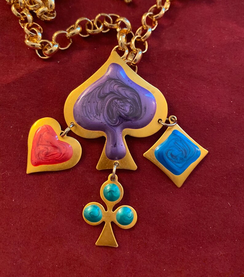 Upcycled Card Themed Spades Hearts Clubs and Diamonds Etsy