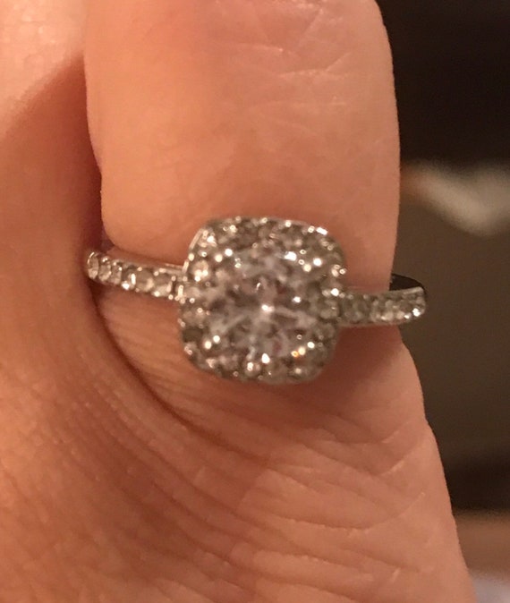 Vintage Costume Engagement Ring Gem