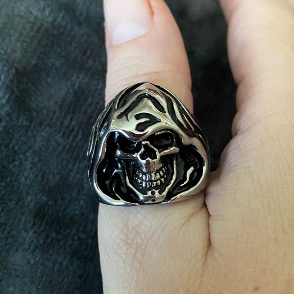 Death Skull Ring Stainless Steel - Vintage