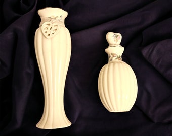 Lenox Vase and Perfume Bottle Vanity Set