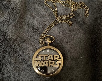 Star Wars Vintage Pocket Watch - New Battery - Never Used - Mint Condition!