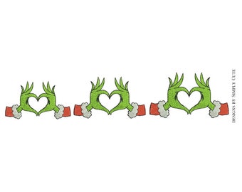 Mini Heart Embroidery Design Christmas | Machine Embroidery Designs Christmas | Heart Embroidery File- 3 Sizes