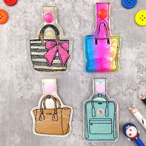 Bundle Machine Embroidery Designs | Embroidery File for kids | Bag Embroidery Design | In the hoop Embroidery Designs | ITH Snap Tab