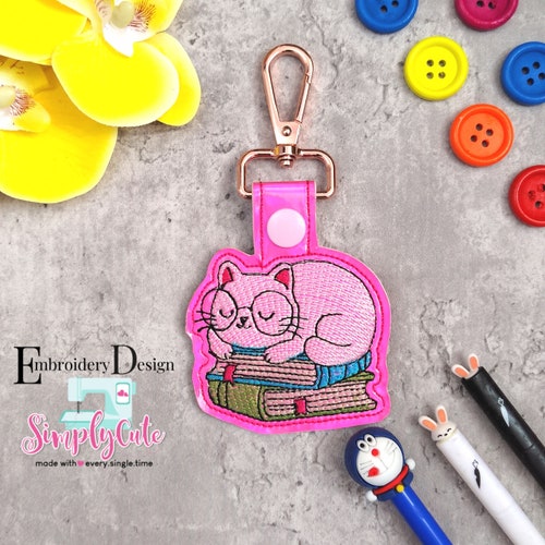 In the Hoop Embroidery Designs Features Key Fob Embroidery Etsy