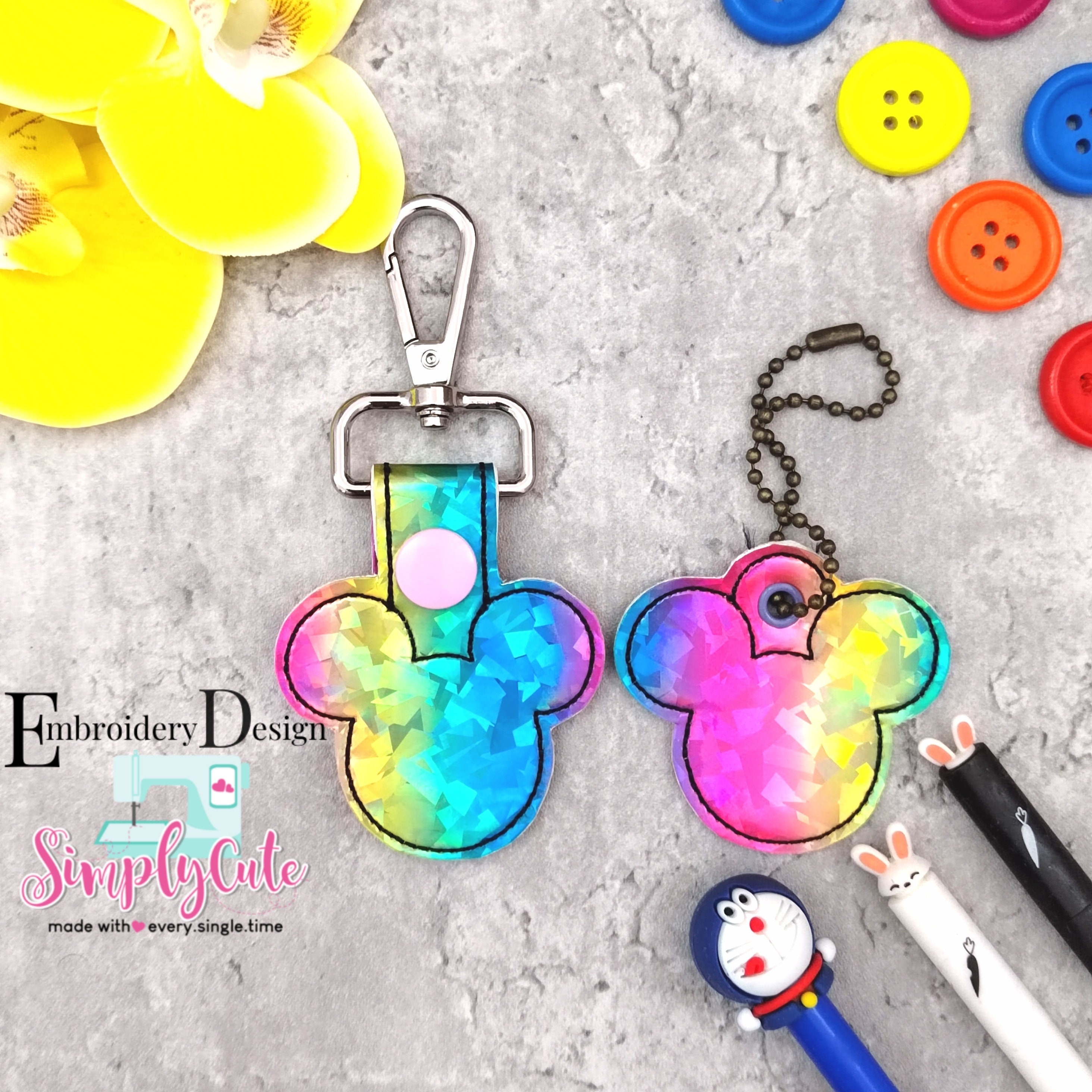 Mickey mini key fob - Etsy 日本
