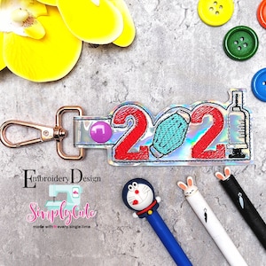 2021 In The Hoop Snap Tab Embroidery Design, Snap Tab Keychain For Machine Embroidery, Key Fob Design,matrices for embroiderers