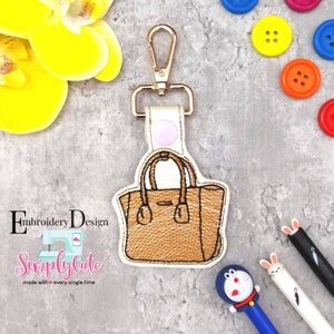 Machine Embroidery Designs | Embroidery File for kids | Bag Embroidery Design | In the hoop Embroidery Designs | ITH Snap Tab