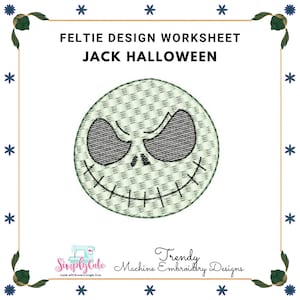 Halloween Felties Embroidery Designs ,feltie ITH Machine Embroidery design,ITH Embroidery pattern,InTheHoop feltie design