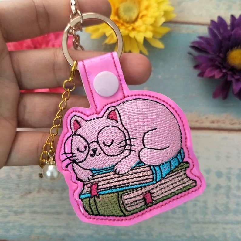 In the Hoop Embroidery Designs Bundle Set Features Key Fob Etsy