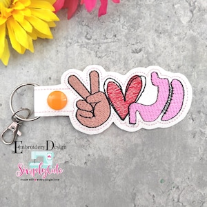 ITH Snap Tab Embroidery Design | Gastro Embroidery Design | ITH Embroidery Files | Embroidery Machine Files Tab | Heart Embroidery Design